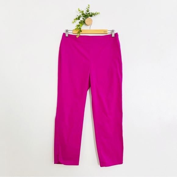 Talbots Deep Pink Heritage Cropped Pants - Picture 1 of 8